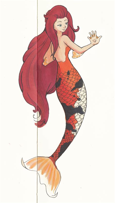 Koi Mermaid By Kikoia On Deviantart