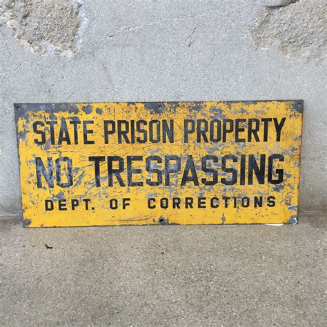 State Prison Property Sign Urbanamericana