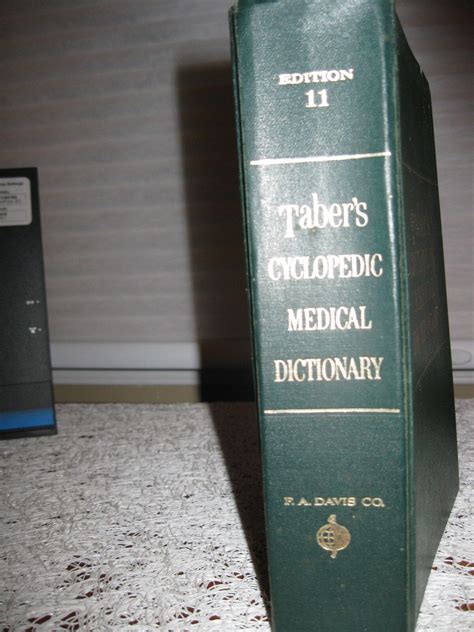 Tabers Cyclopedic Medical Dictionary 11th 1970 Thumb Index Ebay