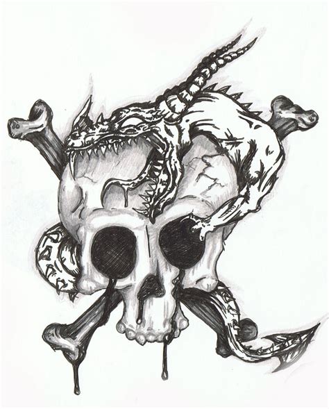 Skull Dragon By Rockoncam On Deviantart