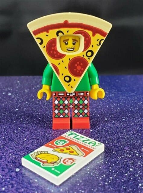Lego Series 19 Pizza Costume Guy Minifigure Ebay