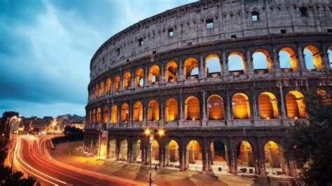 Římské Koloseum Představuje Nejznámější Italskou Památku