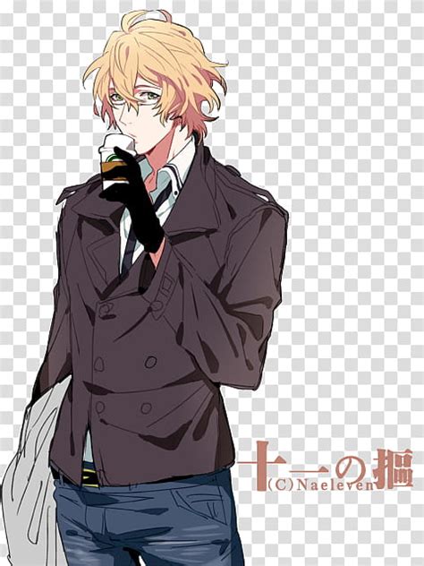 Male Anime Character Drinking Coffee Illustration Transparent