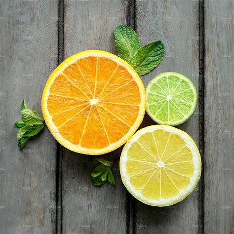 Lemon Orange And Lime Food Images Creative Market