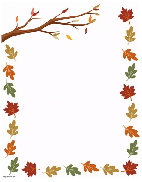 Free Thanksgiving Border Printables Many Designs Available Floral