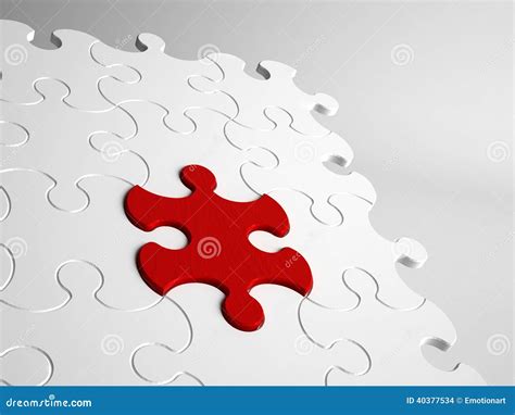 Conceptual Close Up Of Abstract Jigsaw Puzzle Stock Photo Image Of