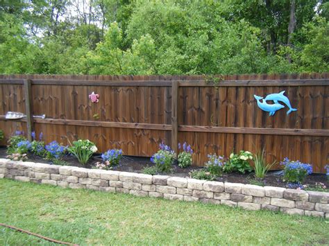 20 Raised Flower Bed Against Fence