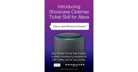 Showcase Cinemas Launches New Movie Ticket Purchase Skill Available On
