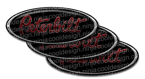 Red And Black Peterbilt Emblem Skins Cool Design Ninja