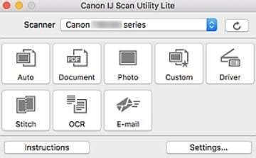Enter your scanner model in the enter a model text box. Canon IJ Scan Utility Lite Tool Download Ver.3.0.2 (Mac)