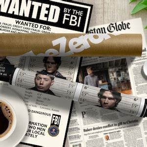 Supernatural FBI Wanted Poster Etsy