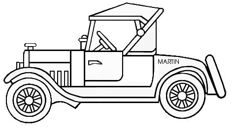 1919 ford model t coloring page from ford category. T-ford clipart - Clipground