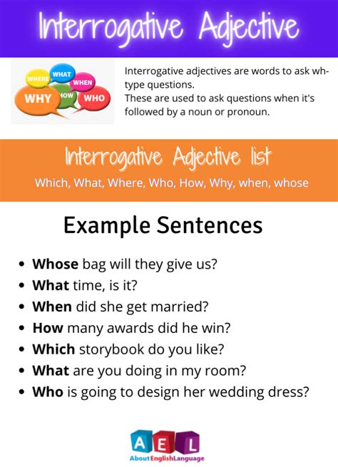 What Is Interrogative Adjective Definition And Example Sentences The