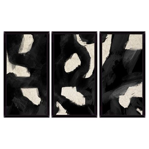 Opus Framed Giclee Print Set Of 3 Abstract Wall Art Art Abstract