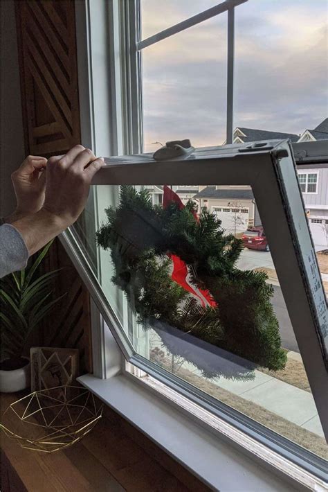 The Easiest Way to Hang Wreaths on Exterior Windows  Outside christmas