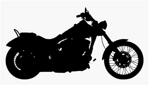 Motorcycle Silhouette 2016 Harley Wide Glide Hd Png Download Kindpng