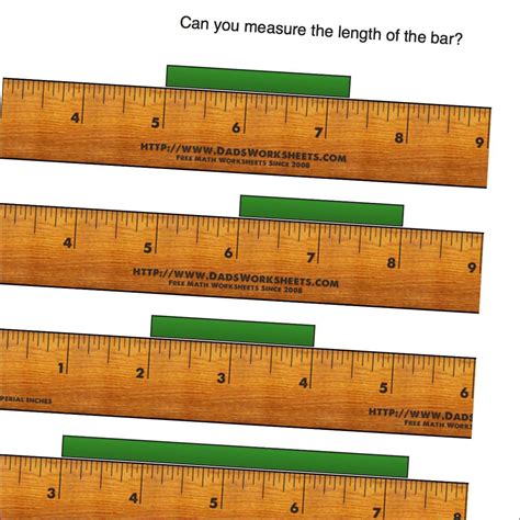 Each inch is divided into 8 parts and the smallest division is 1/8 of an inch. Math Worksheets: Measure Inches from Wholes | Math ...