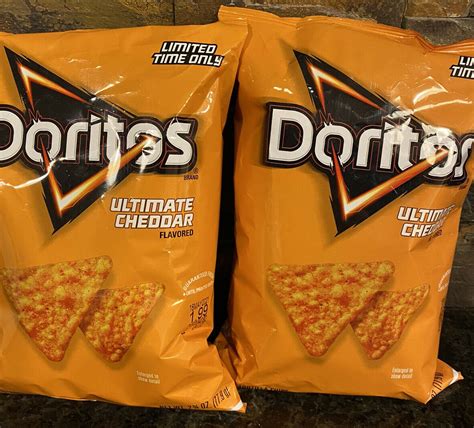 Doritos Ultimate Cheddar Flavored Tortilla Chips 275 Oz Bag 2x Limited