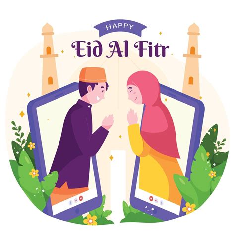 Happy Eid Al Fitr Design 2181076 Vector Art At Vecteezy
