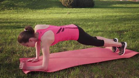 Dynamic Plank Exercise Stock Video Motion Array