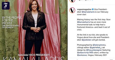 Vogue Cover Mit Kamala Harris Sorgt Für Kritik