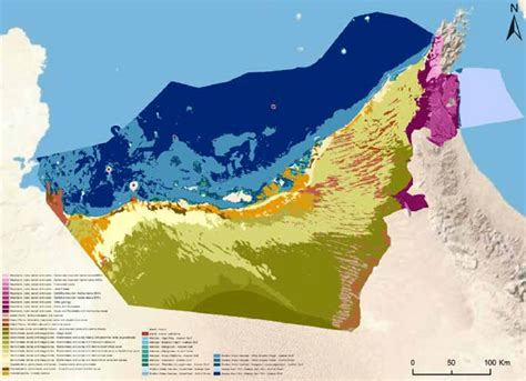 Collection of detailed maps of united arab emirates. Habitat map for the UAE. | Download Scientific Diagram