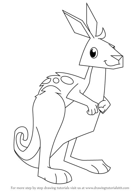 Animal jam how to draw a dog. Learn How to Draw Kangaroo from Animal Jam (Animal Jam) Step by Step : Drawing Tutorials