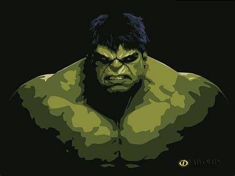Hulk Hulk Vector Portrait Pop Art