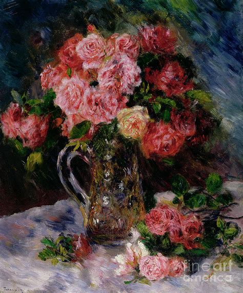 Roses Painting By Pierre Auguste Renoir Fine Art America