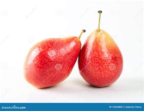 Red Pears Stock Photo Image Of Shop Fruits Juicy Isolated 16434856