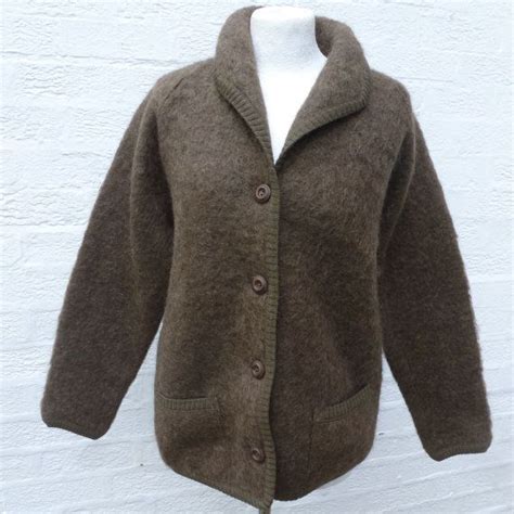 Brown Scottish Woodland Cardigan Soft Jacket Mohair Clothing Etsy