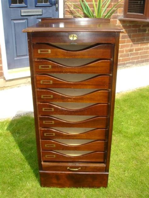 Get the best deals on lateral filing cabinet. Antique Mahogany Tambour Filing Cabinet Music Cabinet ...