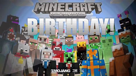 Minecraft Xbox 360 Happy Birthday Minecraft Free 1st Birthday Skin