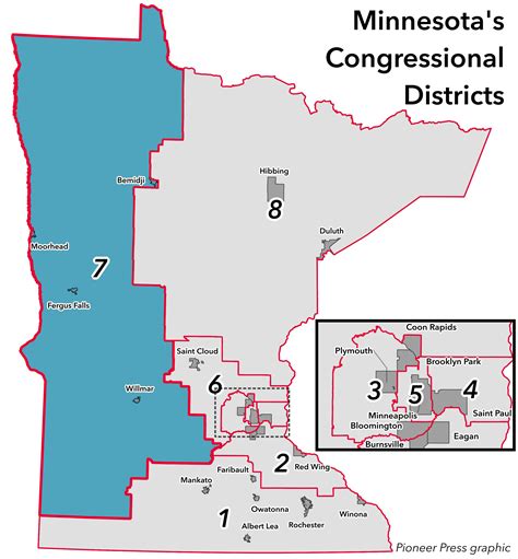 7th Congressional District Washington Map Map
