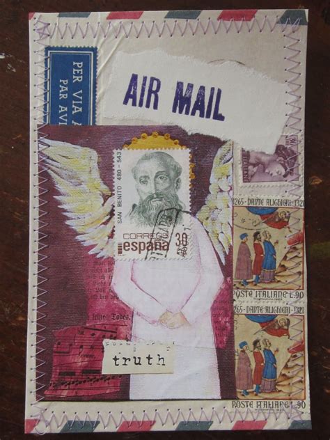 Drawing Near Postage Stamp People Collages Postage