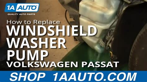 How To Install Replace Windshield Washer Pump Volkswagen Passat Wagon