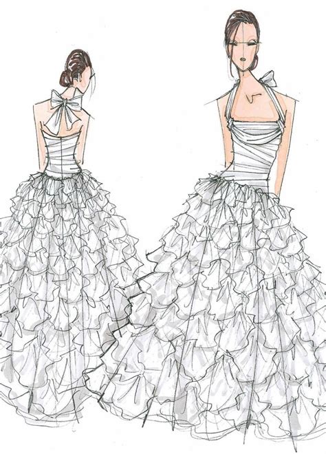 For example, a pink wedding dress should be tagged as wedding dress and pink. Vera Wang | Wedding dress sketches, Dress sketches, Bridal ...