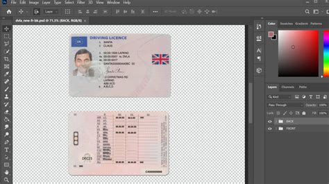 New Uk Driver License Template Psd 2022 Fakedocshop