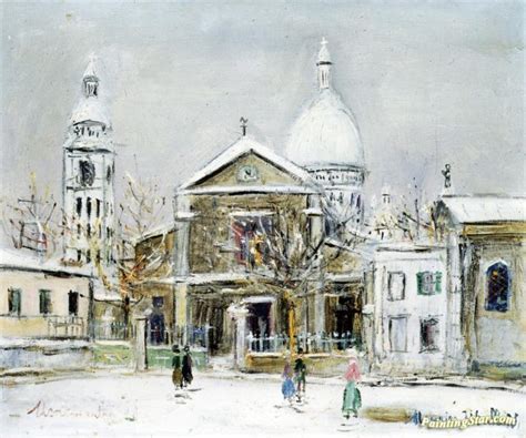 Place Saint Pierre In Montmartre With Sacre Coeur In The Background