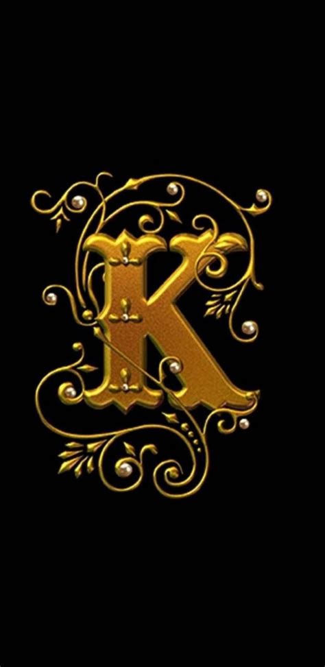 Letter K Fired Shield Wallpaper Download Mobcup