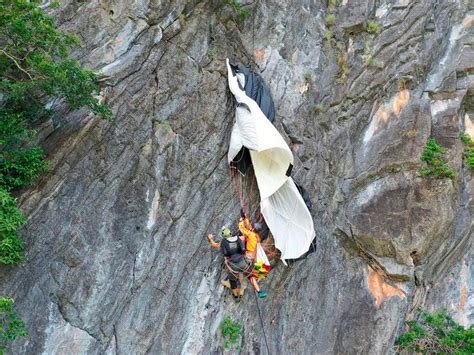 Base Jumper Rescued After Dangling For Hours From Parachute Caught On