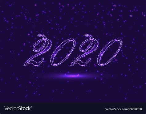 2020 New Year Background Royalty Free Vector Image
