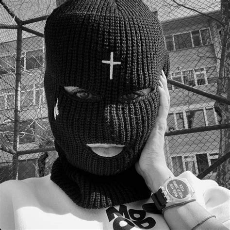 #ira #balaclava #grunge gangster style, gangsta girl, mask girl. Pin by arthoegrunge | grunge wannabe on mask | Thug girl, Gangster girl, Bad girl aesthetic