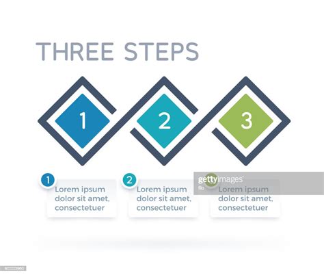 Three Step Process Infographics High Res Vector Graphic Getty Images