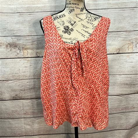 Maeve Tops Maeve By Anthropologie Verna Top Tie Front Size Medium