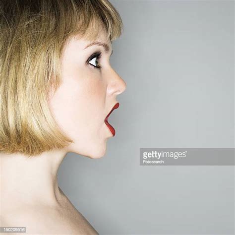 Person With Mouth Open Side View Bildbanksfoton Och Bilder Getty Images