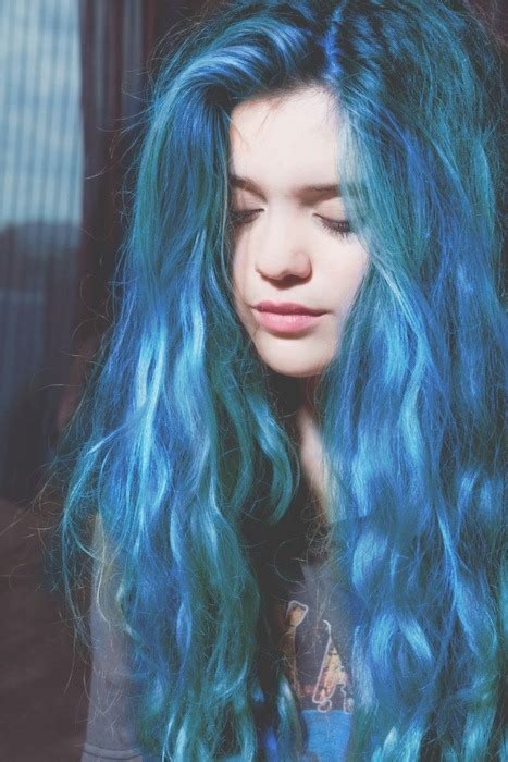 Electric Blue Hair Tumblr