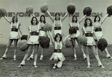 Bandw Photographs Of Cheerleaders In 1960s 70s ~ Vintage Everyday