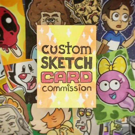 Custom Sketch Card Commission Etsy