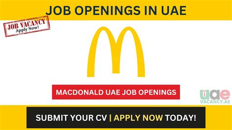Mcdonalds Career In Uae 2024 New Job Vacancies And How To Apply